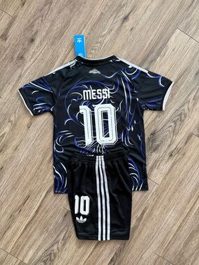 Argentina away Kids' Soccer Jersey and Shorts Set - Messi 10